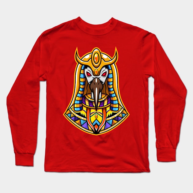 Thoth Head Esport Long Sleeve T-Shirt by Mako Design 